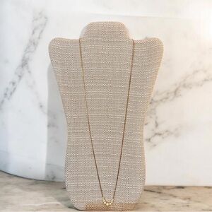 Vintage Napier Gold-tone & Pearl Opera Length Necklace